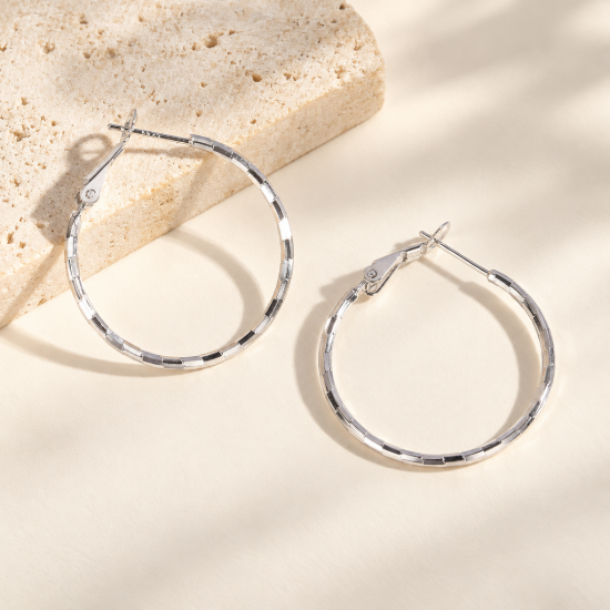 Facet Hoop Earrings — AI-assisted collection preview