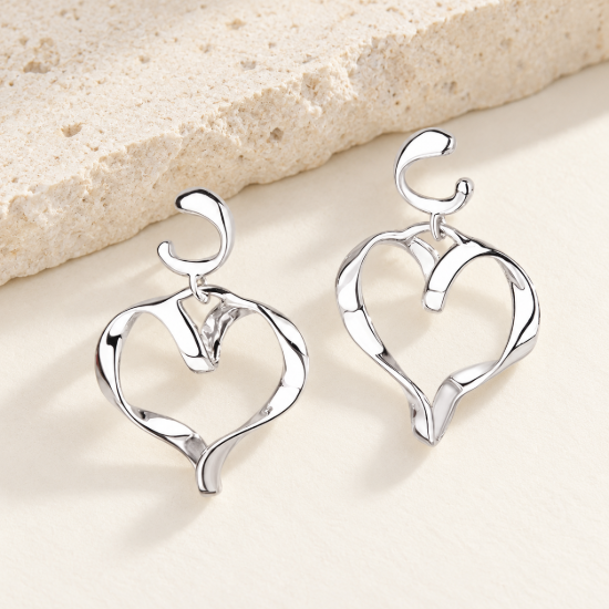 Soft Heart Drop Earrings — AI-assisted collection preview