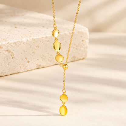 Disc Lariat Necklace — AI-assisted collection preview