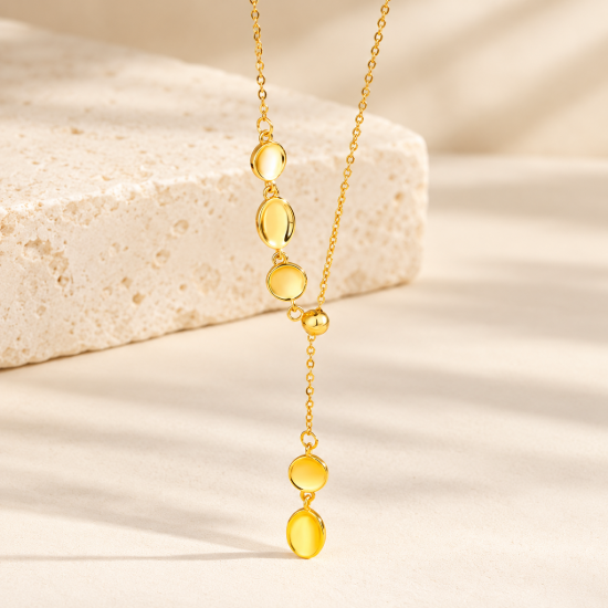 Disc Lariat Necklace — AI-assisted collection preview