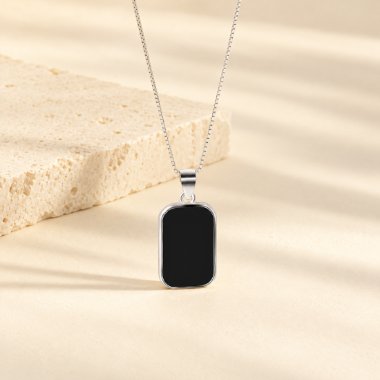 Noir Tile Necklace — AI-assisted collection preview