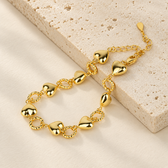 Heart Link Bracelet — AI-assisted collection preview