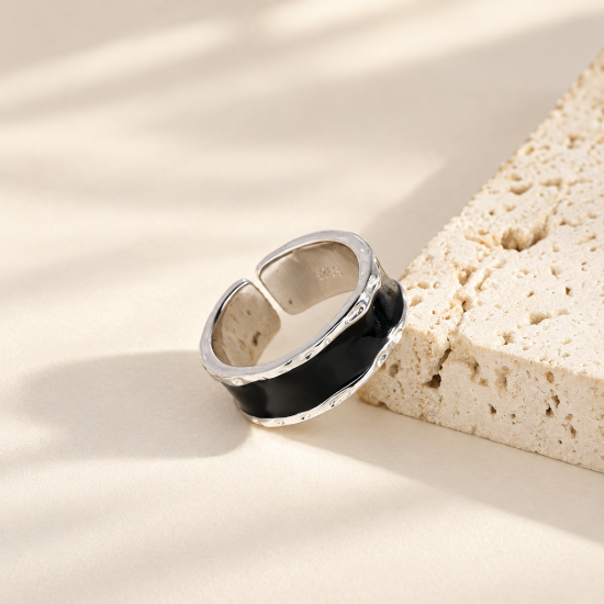 Noir Enamel Ring — AI-assisted collection preview