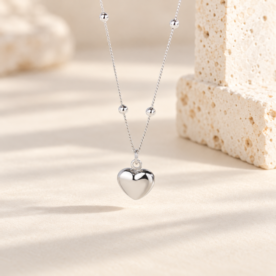 Heart Bead Necklace — AI-assisted collection preview