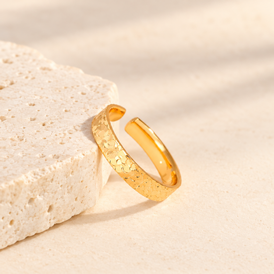 Hammered Open Ring — AI-assisted collection preview