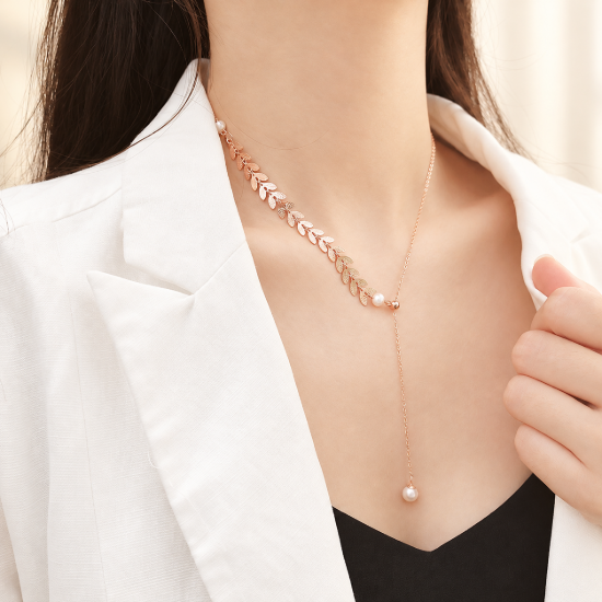 Pearl Accent Necklace — AI-assisted collection preview