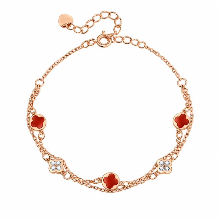 Clover Garden Bracelet — white-background view