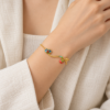 Persimmon Wishes Bracelet — wearing illustration