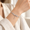 Wheat Leaf Bracelet — wearing illustration