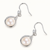 Pearl Teardrop Hook Earrings — detail view