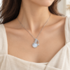 Fortune Pouch Necklace — wearing illustration