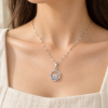 Mobius Spark Necklace — wearing illustration