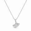 Ginkgo Leaf Necklace — white-background view