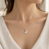 Ginkgo Leaf Necklace — wearing illustration
