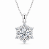 Snowflake Spark Necklace — white-background view