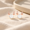 Little Dragon Pearl Studs — editorial setting