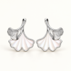 Ginkgo Duo Studs — detail view