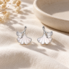 Ginkgo Duo Studs — editorial setting