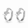 Starlight Huggie Hoops — white-background view