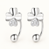 Clover Curve Earrings — detail view