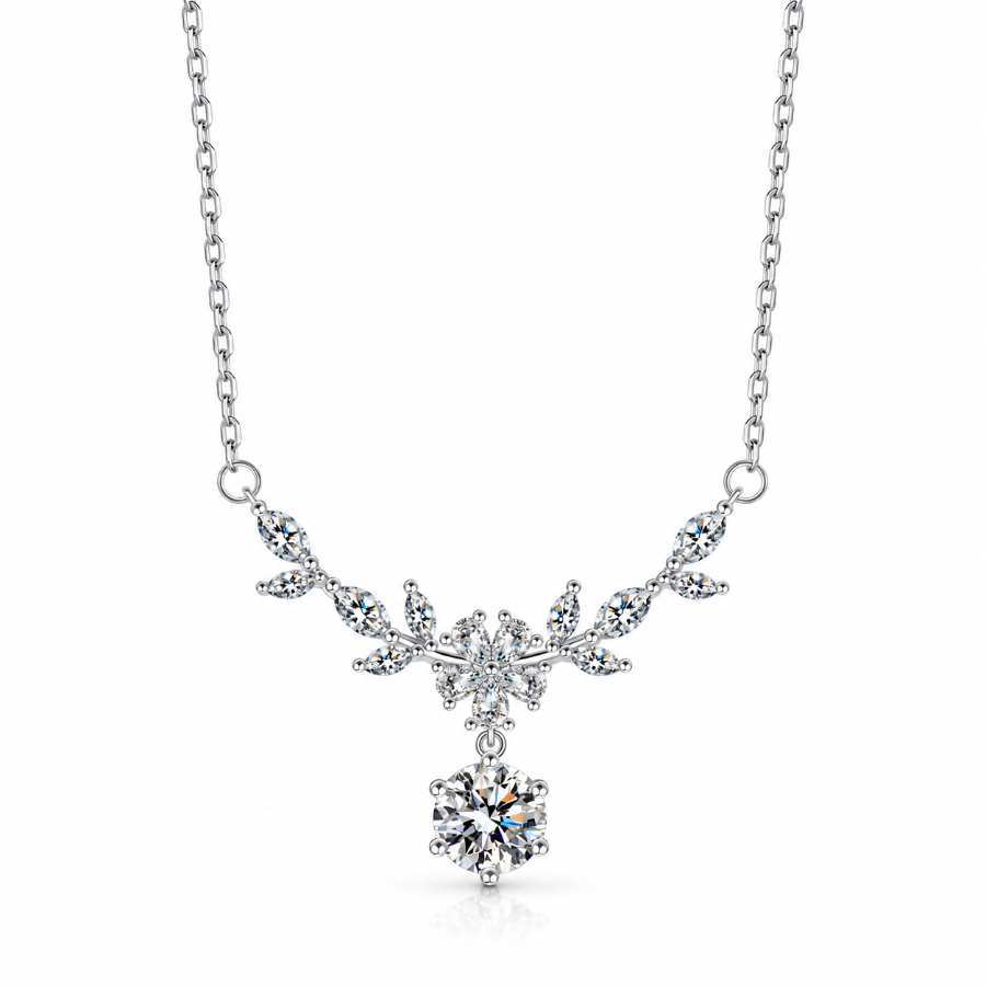 Wisteria Bloom Necklace — white-background view