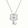 Curious Cat Necklace — detail view