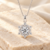 Snowflake Spark Necklace — styled display