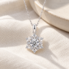 Snowflake Spark Necklace — editorial setting